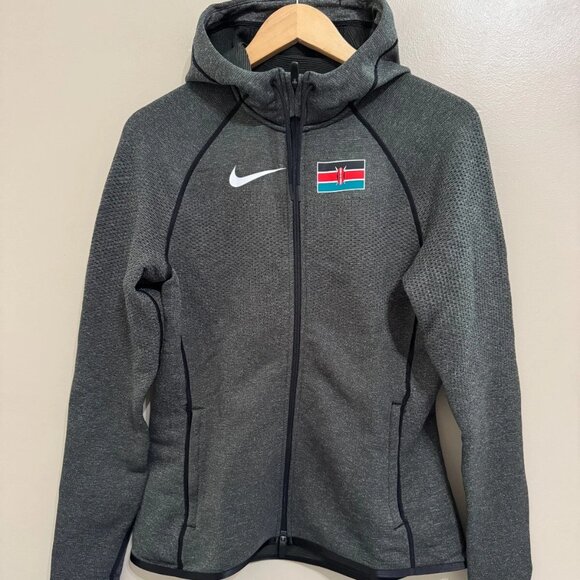 Nike Jackets & Blazers - Nike Pro Elite Kenya Team Issue Tech Fleece Hoodie Jacket Running Womens S NEW